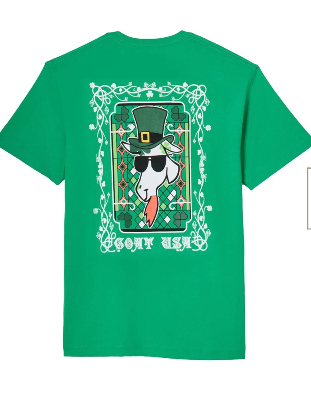 GOAT USA Men’s St. Patrick’s Day T-Shirt. Like NEW. Size Medium